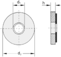 WASHER WITH RUBBER